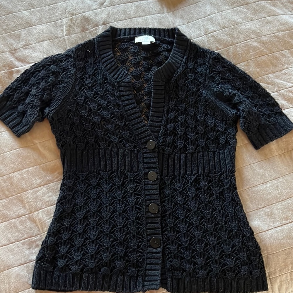 Ann Taylor LOFT crochet sweater